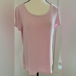 RW&Co Women's Size Large Pink Short Sleeve T-Shirt